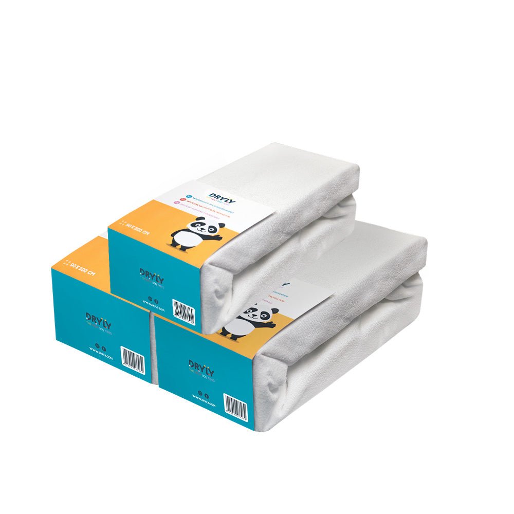 Dryly® Matrasbeschermer waterdicht 90 x 200 cm (3 - pack) - Dryly®