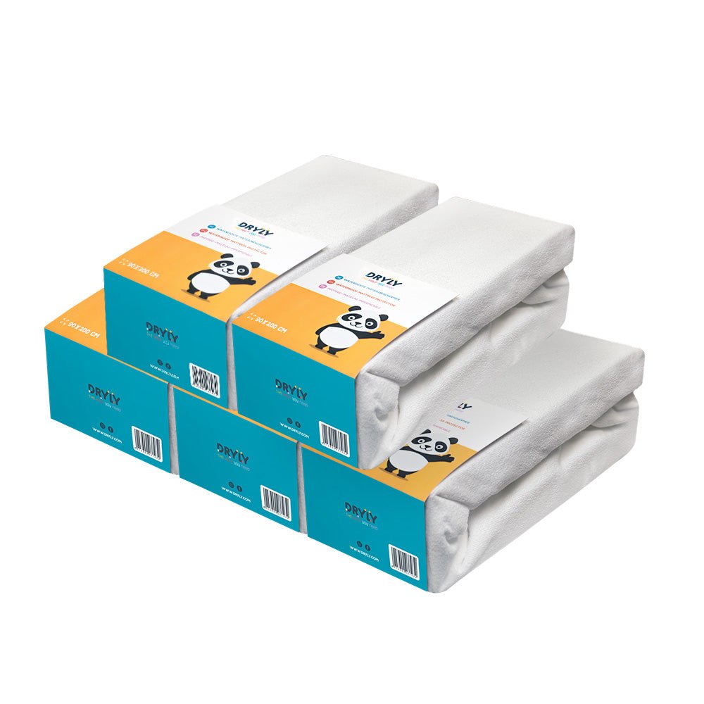 Dryly® Matrasbeschermer waterdicht 90 x 200 cm (5 - pack) - Dryly®