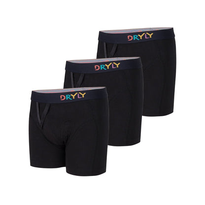 Dryly® Zwarte boxershort (3 - pack) - Dryly®