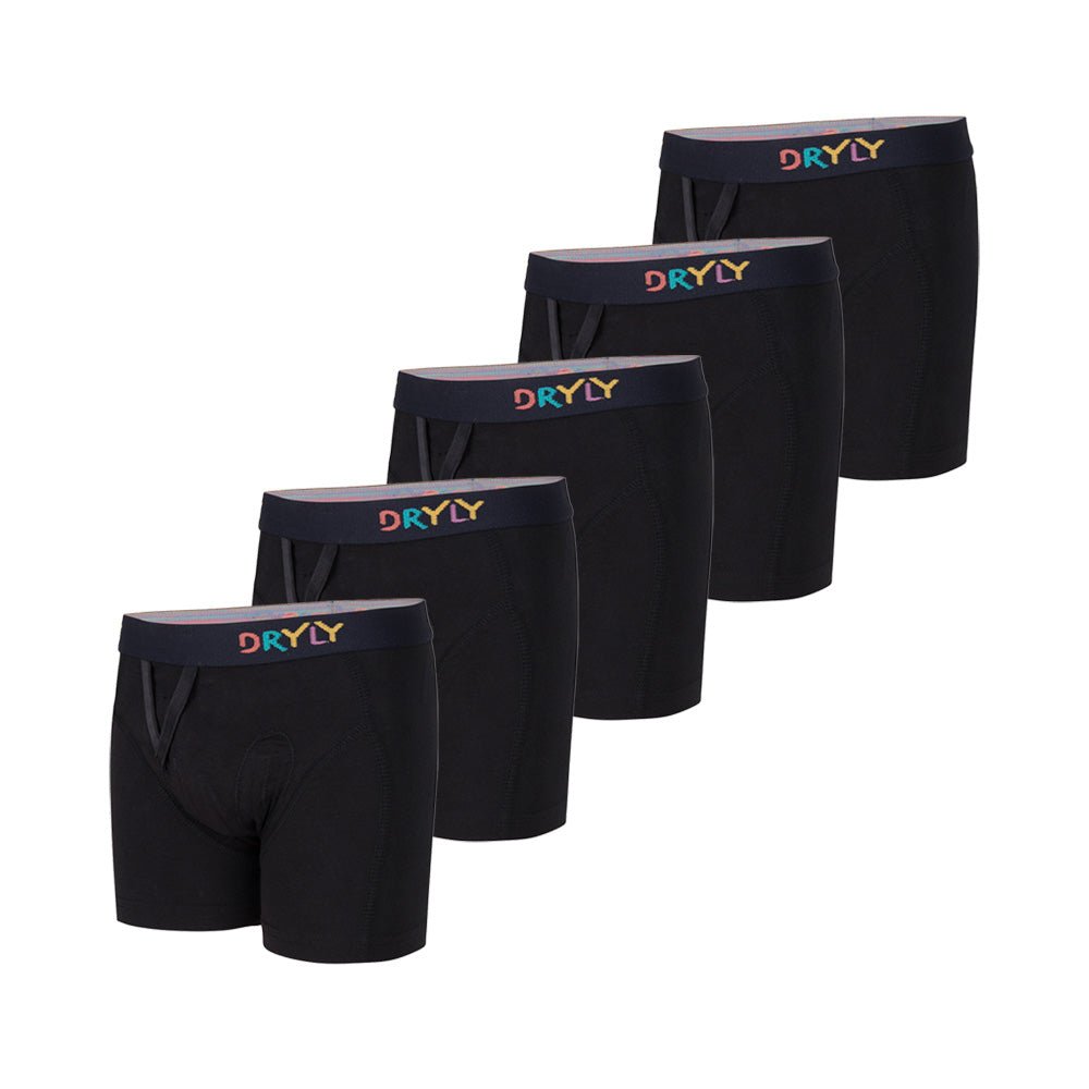 Dryly® Zwarte boxershort (5 - pack) - Dryly®
