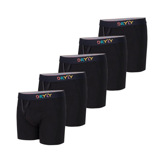 Dryly® Zwarte boxershort (5 - pack) - Dryly®